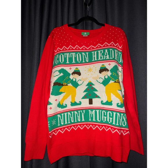 Ugly Christmas Sweater Xmas Size Medium Elf - Picture 1 of 3